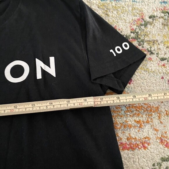 Peloton Century 100 Cycling Biking T Shirt Size Small Black Athletic Gym Spin - Picture 4 of 8